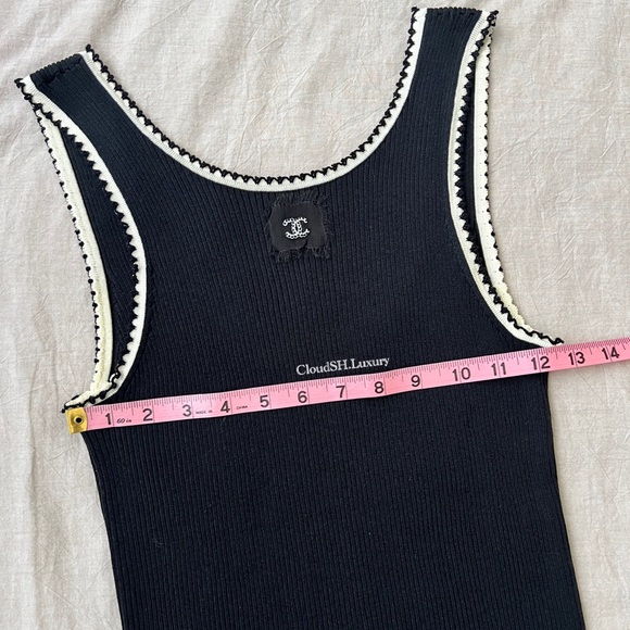 Auth Chanel Classic CC Logo Black Knit Tank Top - Size 42 - Picture 11 of 13